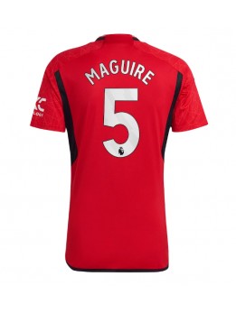 Moški Nogometna dresi replika Manchester United Harry Maguire #5 Domači 2023-24 Kratek rokav